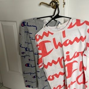 Two mens Champion t shirts